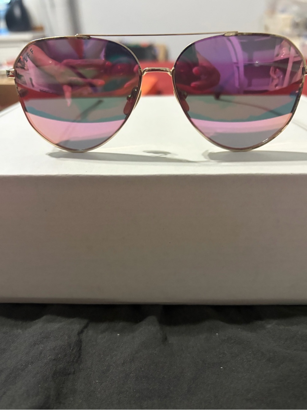 Diff Eyewear by Jessie James Decker Gold Frame Aviator